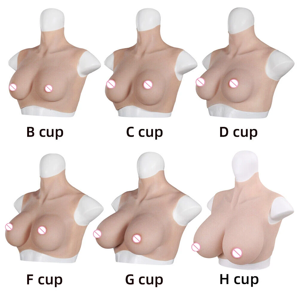 Realistic Silicone Breast Forms Fake Boobs Tits Enhancer Transgender Sissy Drag Queen Crossdresser Breastplates