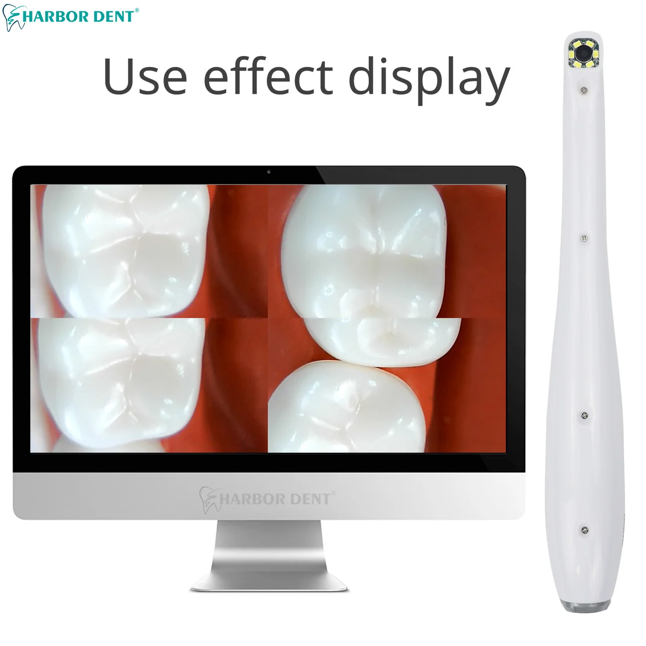 Dental Split Oral Viewer With 6 Led Lights Wireless Wifi Connection Endoscope Tools Dentistry Chamber Intraoral Camera