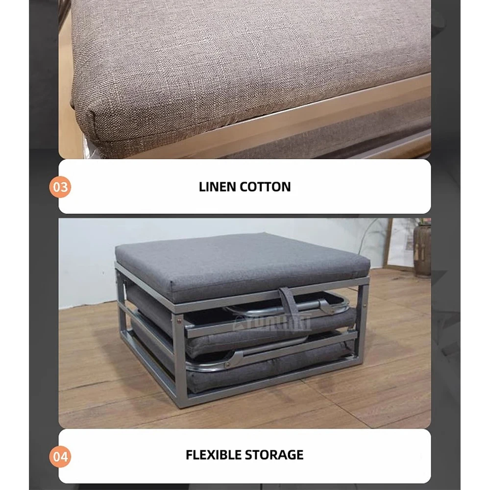 เตียงพับ Office Nap ผู้เอนกายแบบพกพา Multifunctional Office Home Nap เตียงสามพับติดตั้งฟรี