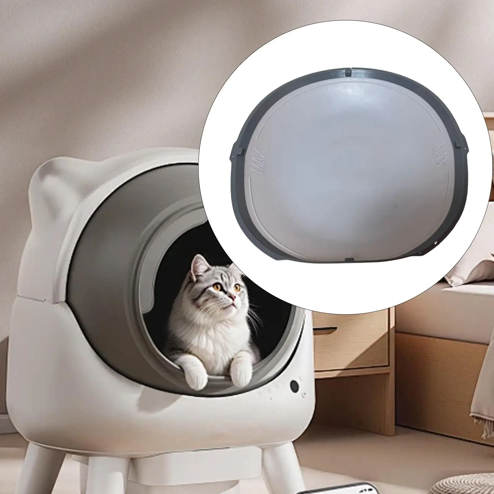Durable Silicone Mat for Cat Litter Box Self Cleaning Accessory Spare Part for Indoor Smart Cat Toilet