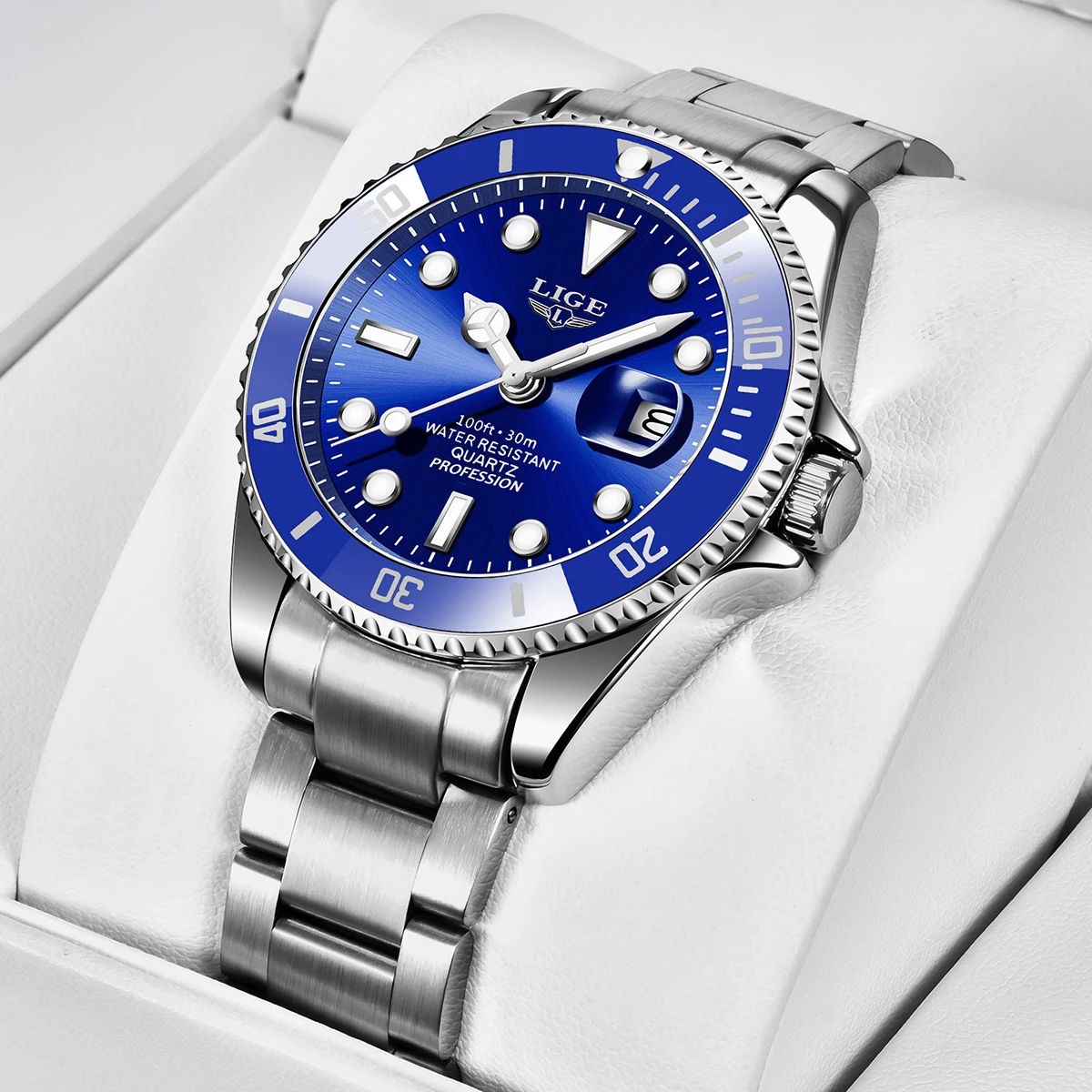 

Reloj LIGE Top Brand Luxury Fashion Diver Watch Men Waterproof Date Clock Sport Watches Mens Quartz Wristwatch Relogio Masculino
