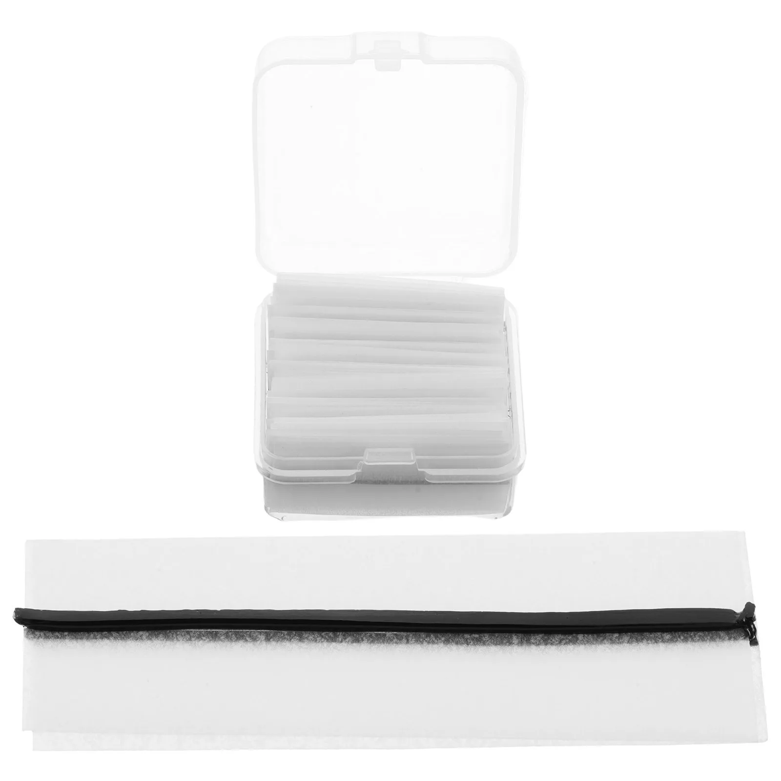 

40pcs Self Adhesive Eyelash Strips Black False Lashes Tape For Natural Look Long Lasting Wear Comfortable Fit Waterproof Lash