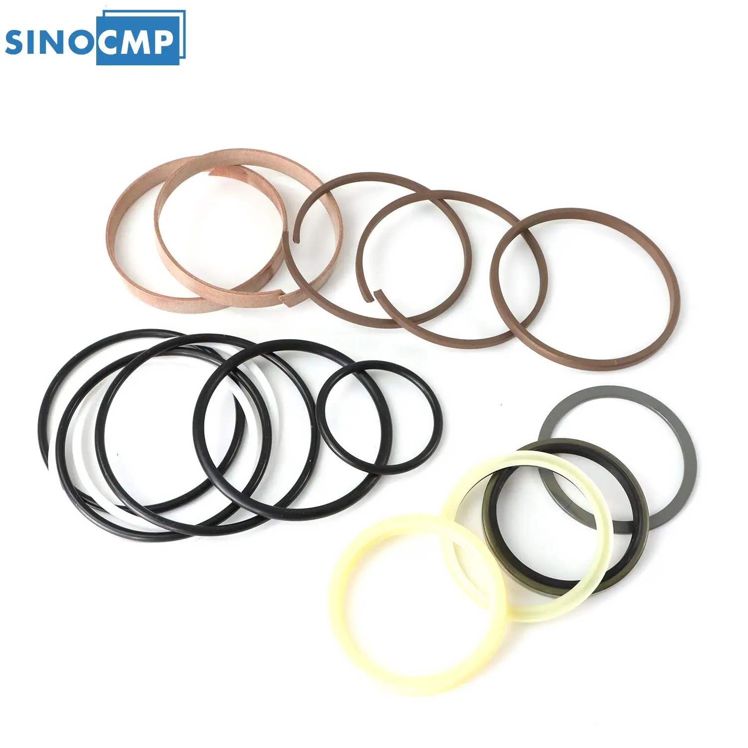 

ВОЭ 14515051 SINOCMP комплект уплотнений для ремонта гидравлического цилиндра стрелы экскаватора для Volvo EC210BLC, детали экскаватора, 3-месячная гарантия