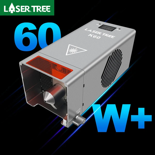 LASER TREE 60W 40W 30W 20W Moduł laserowy z asystentem powietrza TTL Moduł niebieskiego światła do grawerowania laserowego CNC Narzędzia do cięcia drewna