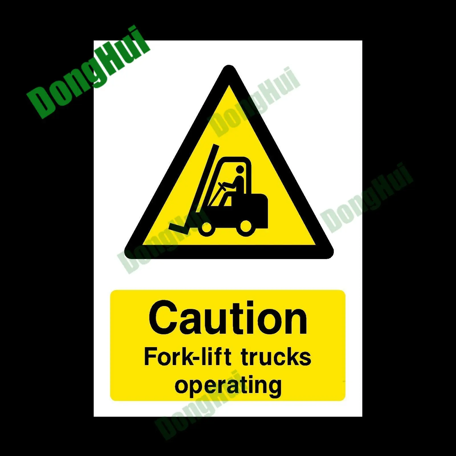 ForkLift Trucks Operating Label Plastic Sign Warning Caution Danger Adhesive Car Sticker Waterproof for Public Places Stations