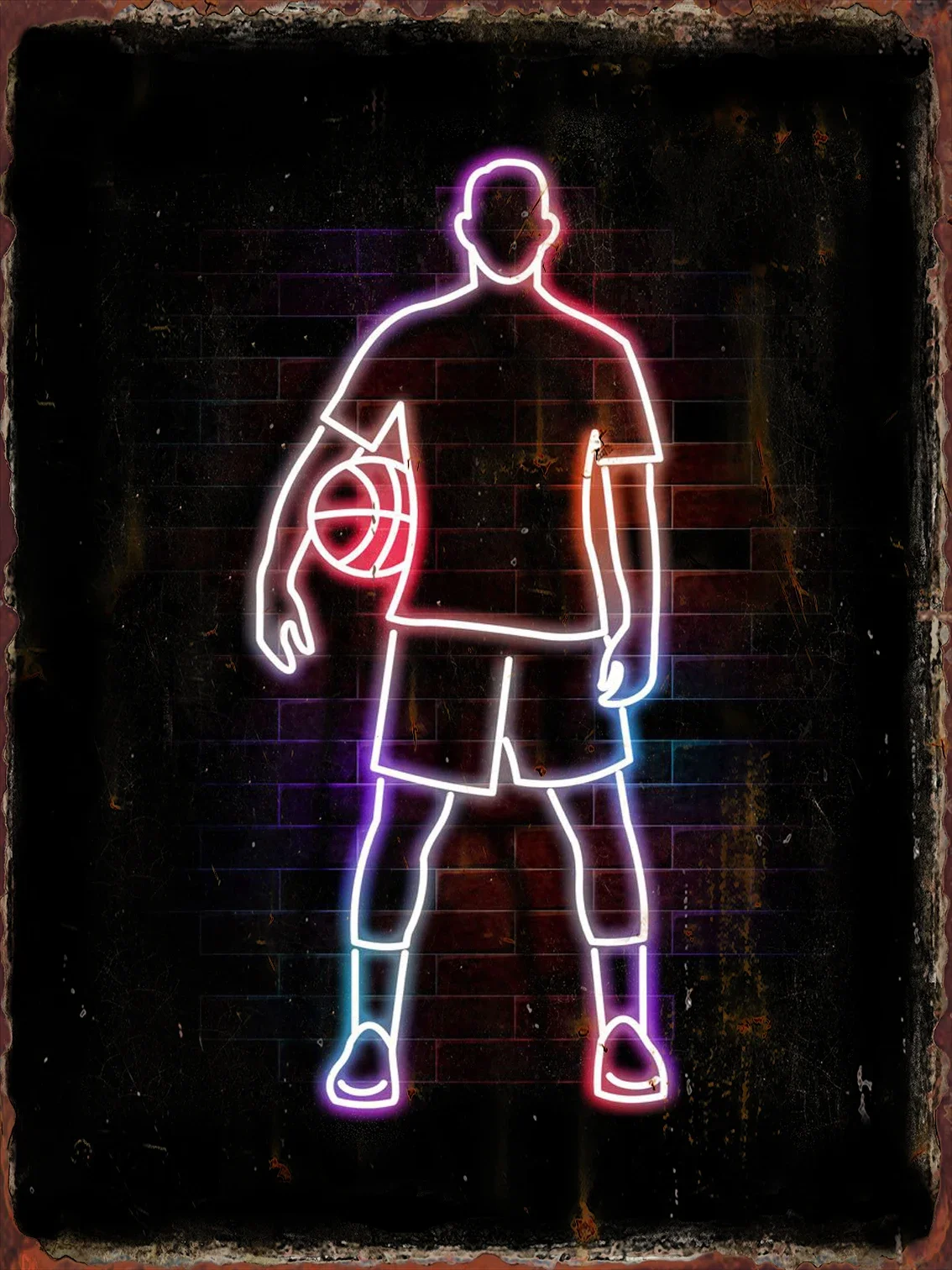 ملصق كرة السلة بونتي ميتال زين زيكين للمكان الرياضية ملصق الدوري الاميركي للمحترفين سبيل هالي عصا ديكور لوحات فنية منزلية هينغن بيلد #3