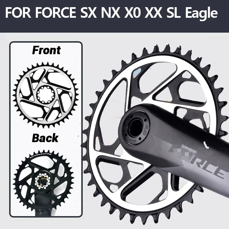 

8 Bolt Aero Chainring Direct Mount Crown 38 Teeth Mtb Offset 3mm Single Narrow Crown 36 34 Teeth For Mountain Bike Chain Ring