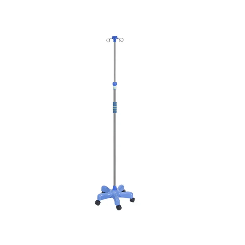 Hospital Portable And Foldable IV Pole Stand Flexible  Stand Medical Drip Stand