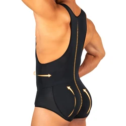 Prayger Men Corset Enhancer Padded Shaper Butt Lifter Lingeries One Piece Suits