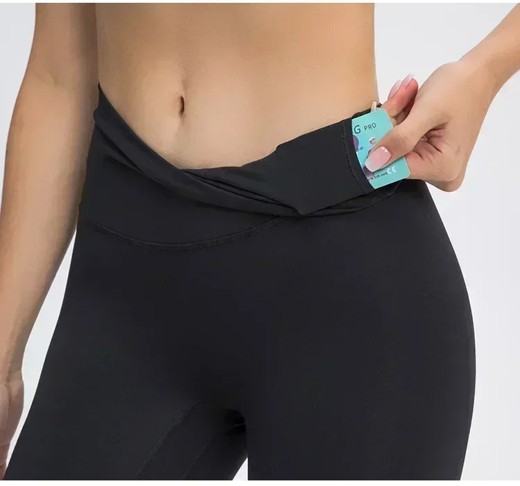 Shorts de ginástica de cintura alta com limão alinhado para mulheres, leggings de ioga escovadas macias, controle de barriga, treino esportivo sem costura frontal