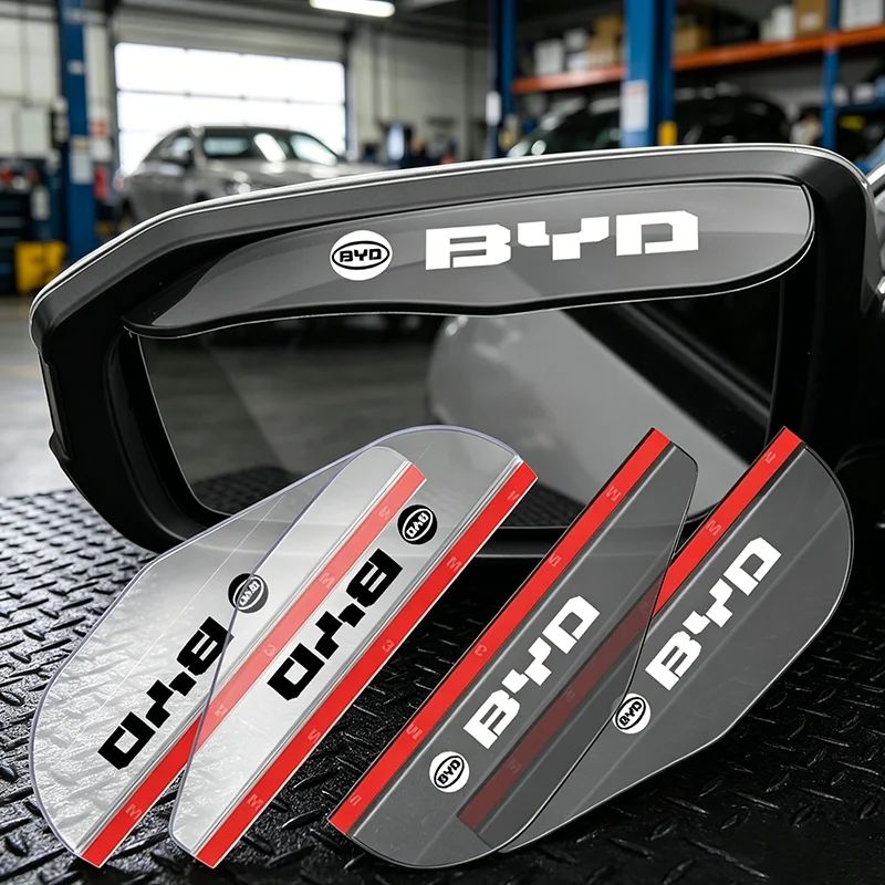 

Car Side Rear View Mirror Rain Eyebrow Visor Rain Shield Shade Cover for BYD Act Tang Dmi Song Plus Qin Pro Valve Stems & Caps