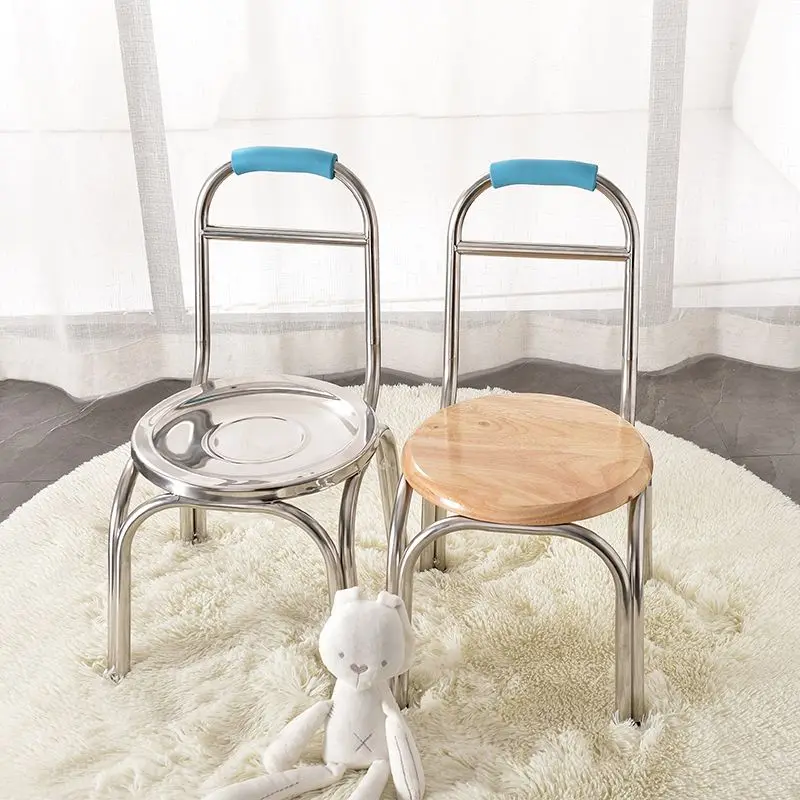 Stainless Steel Stool Living Room Change Shoes Small Low Stool Coffee Shop Leisure Small Chair