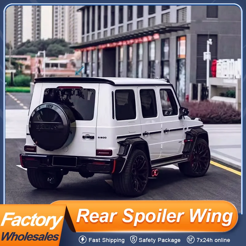 Carbon Fiber Spoiler Wing For Mercedes Benz G Class W463 W464 W465 G450 G500 G63 Rear Roof Trunk Spoiler Wing Man Sory Parts