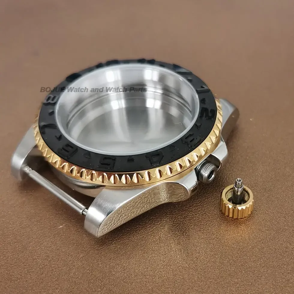 40mm NH35 cassa dell'orologio cassa dell'orologio in acciaio inossidabile vetro zaffiro per Submariner Yachtmaster GMT nh34 nh36 accessori movimento