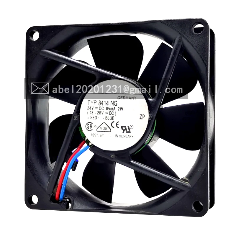 

BRAND NEW ORIGINAL TYP 8414NG 8414 NG DC 24V 2.0W COOLING FAN 8025 8CM 80*80*25 MM