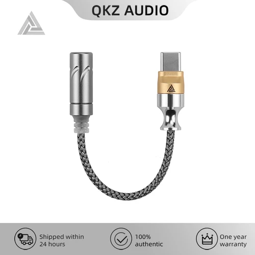 QKZ TC MAX Pro tipo C a Cable adaptador de Audio de 3,5mm CX31993 HiFi DAC amplificador de auriculares decodificación Digital para iPhone15 16/Huawei