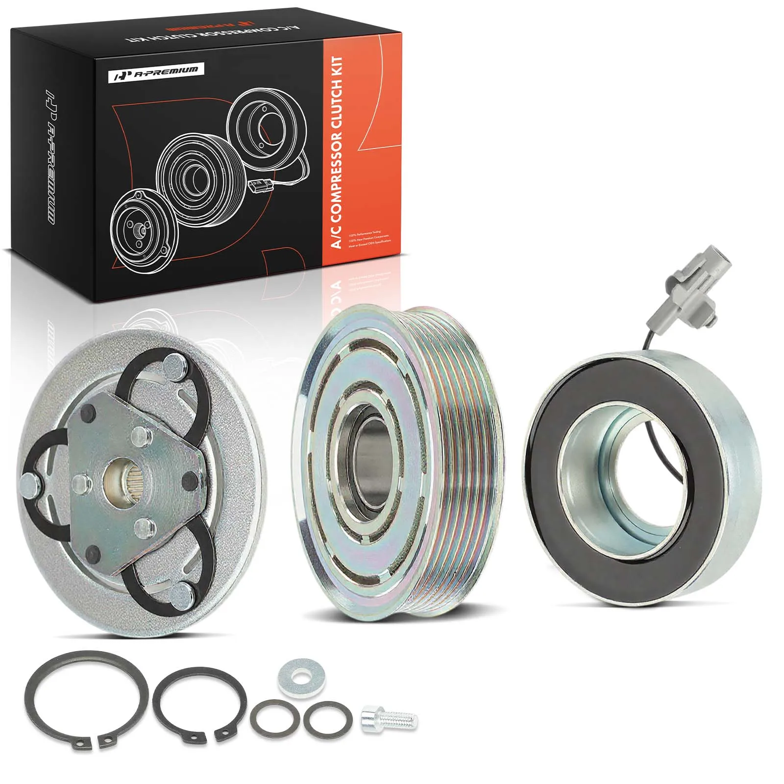 A-Premium AC Compressor Clutch Kit for Mitsubishi Mirage Mirage G4 2017-2022