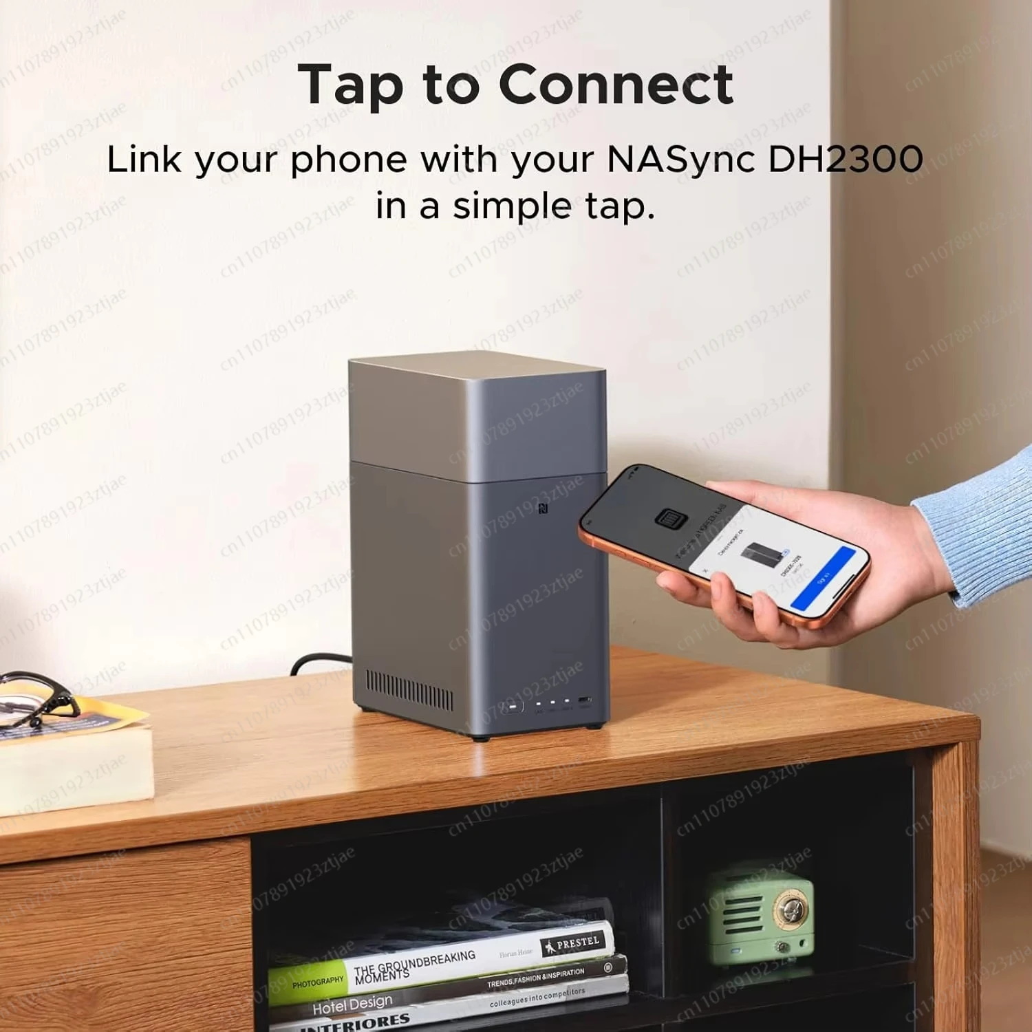 

Сетевое хранилище NASync DH2300 без дисков, 2 отсека, 8 ГБ LPDDR5, 1GbE, 60 ТБ, 4K мультимедиа