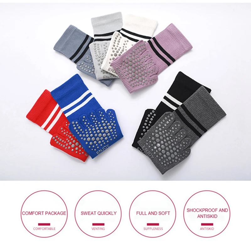 

Yoga Comfortable Sock Girls Elegant Dance Practice Socking Boys football Grip Non-Skid Socks Pure Solid Color Casual Socks