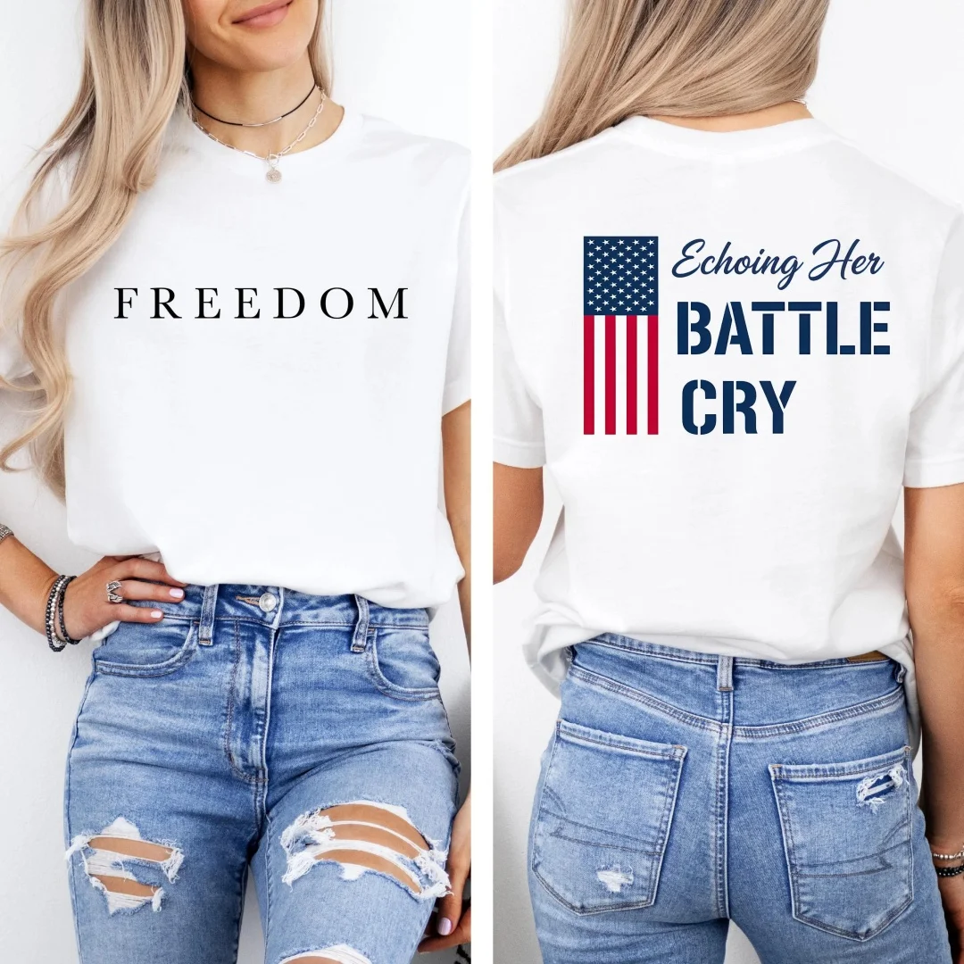 Inspiration femme haut Empowerment Empowerment T-shirt femme haut inspirant chemise neutre bataille cri Erika Kirk chemise