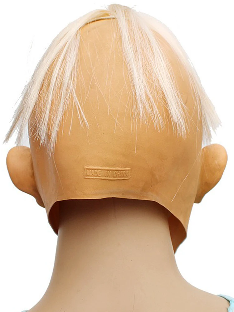 Maschera di Halloween Decorazione per feste in costume Stile mostro dagli occhi incrociati Maschera cosplay horror in lattice Puntelli per costumi di carnevale