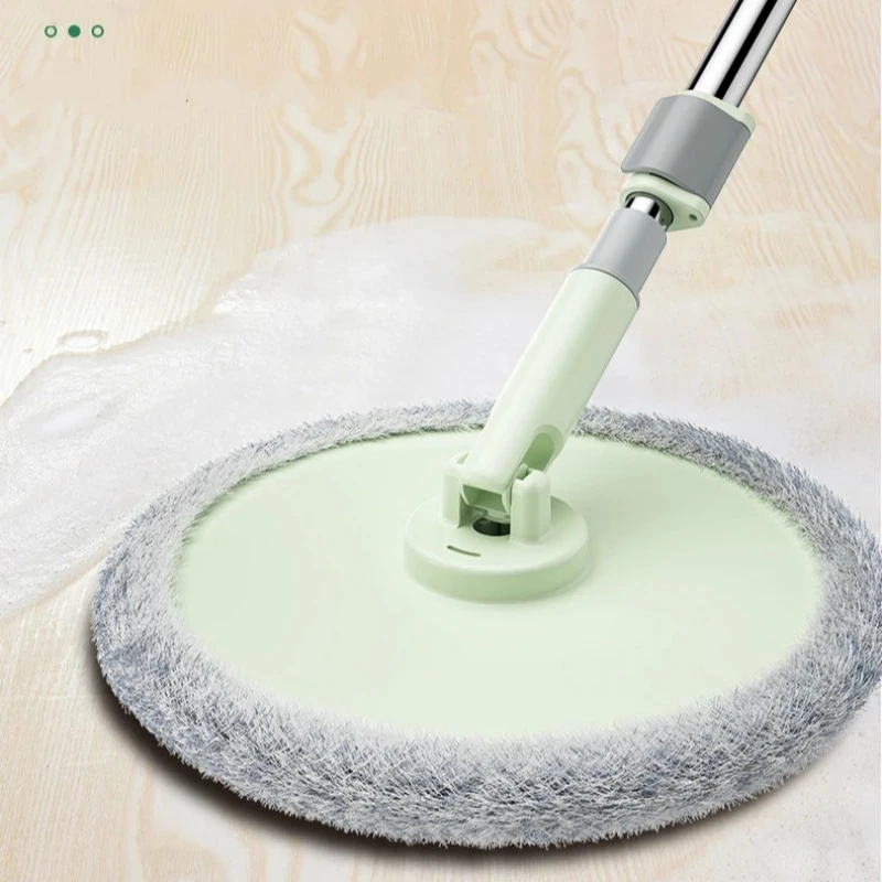 25cm Round Microfiber Floor Mop MultiFunction Reusable Mopping Head Microfiber Rag Mop Cloth Replacement Household Cleaning Tool