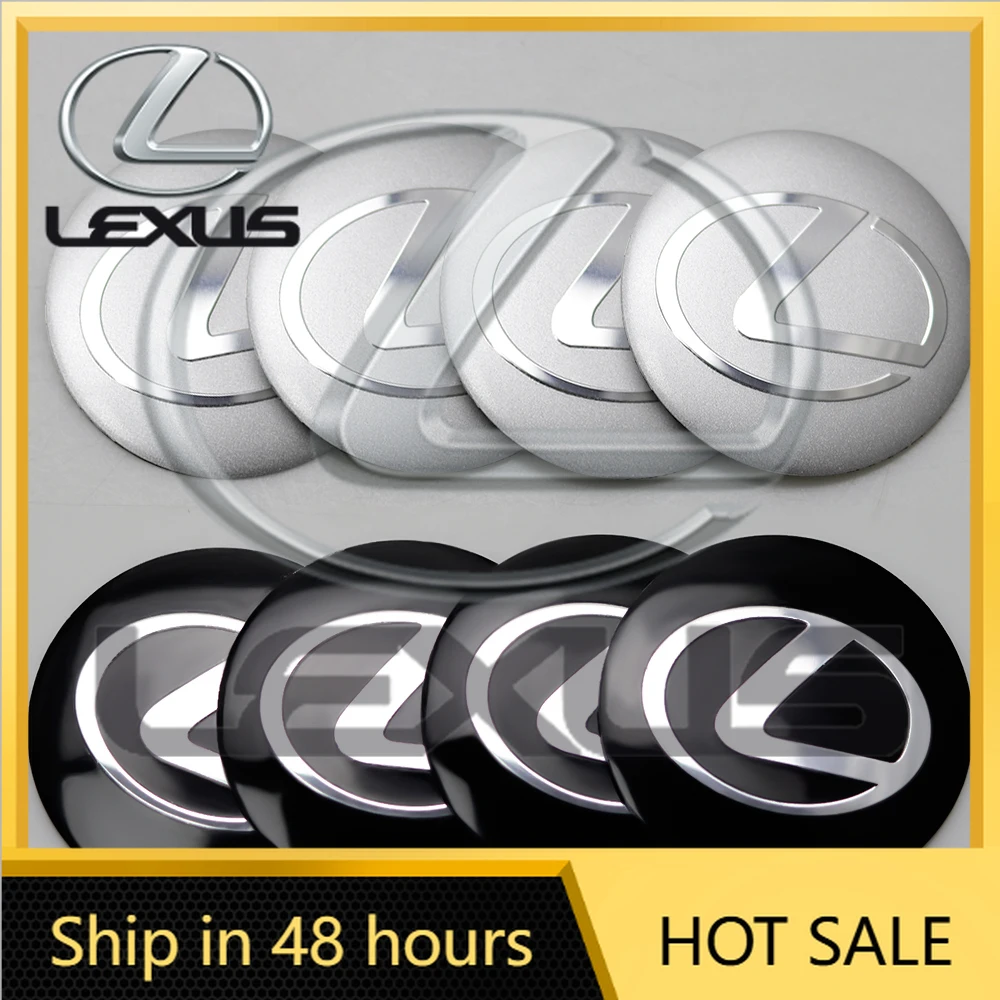 

Горячая новинка 2026: Наклейки для центральных колпачков колесных дисков (4 шт., 56/60 мм) для Lexus ES300, ES300h, ES350, NX, LX, RX, GS, ES