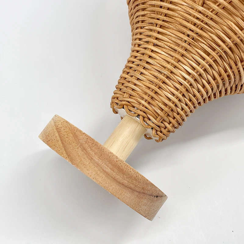 

Simple Creative Rattan Hanging Lamp Natural Bamboo Wood Hand Knitted Pendant Light Home Living Room Lighting Fixture