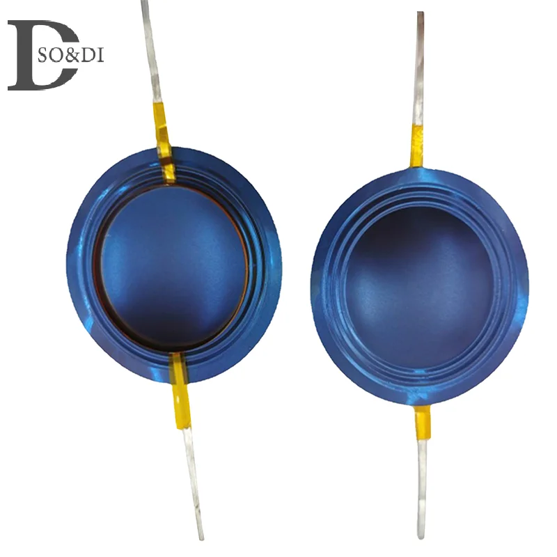 Voice Coil 44.4mm Blue Titanium Diaphragm Repair Kit Dome Tweeters 8 Ohm Horn DIY Accessories