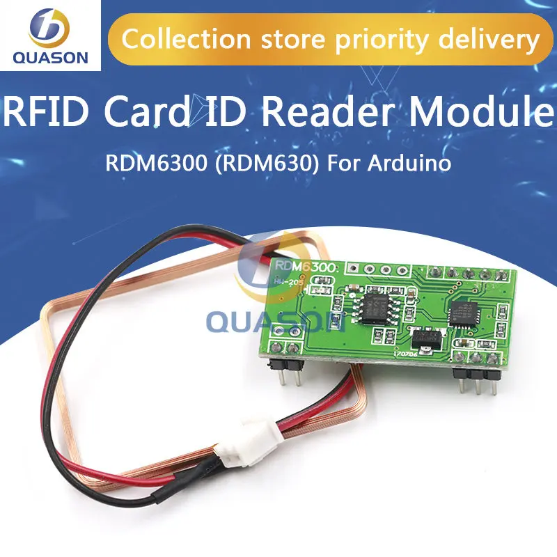 125Khz EM4100 RFID Card Key ID Reader Module RDM6300 (RDM630) For Arduino