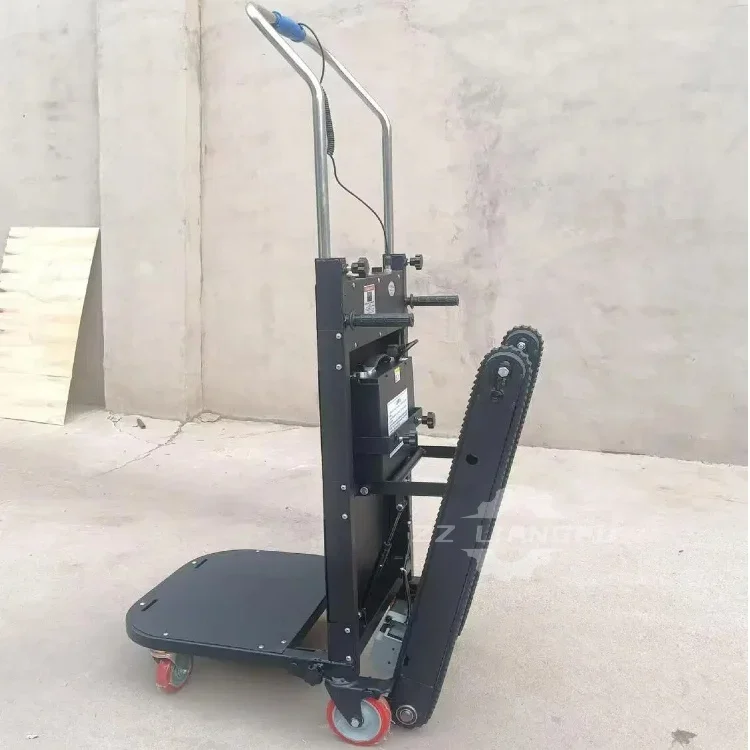 Electric Tracked Climbing Machine, with A Load Capacity of 400kg, Foldable, Black Color, Silent, Suitable for Multiple Scenarios