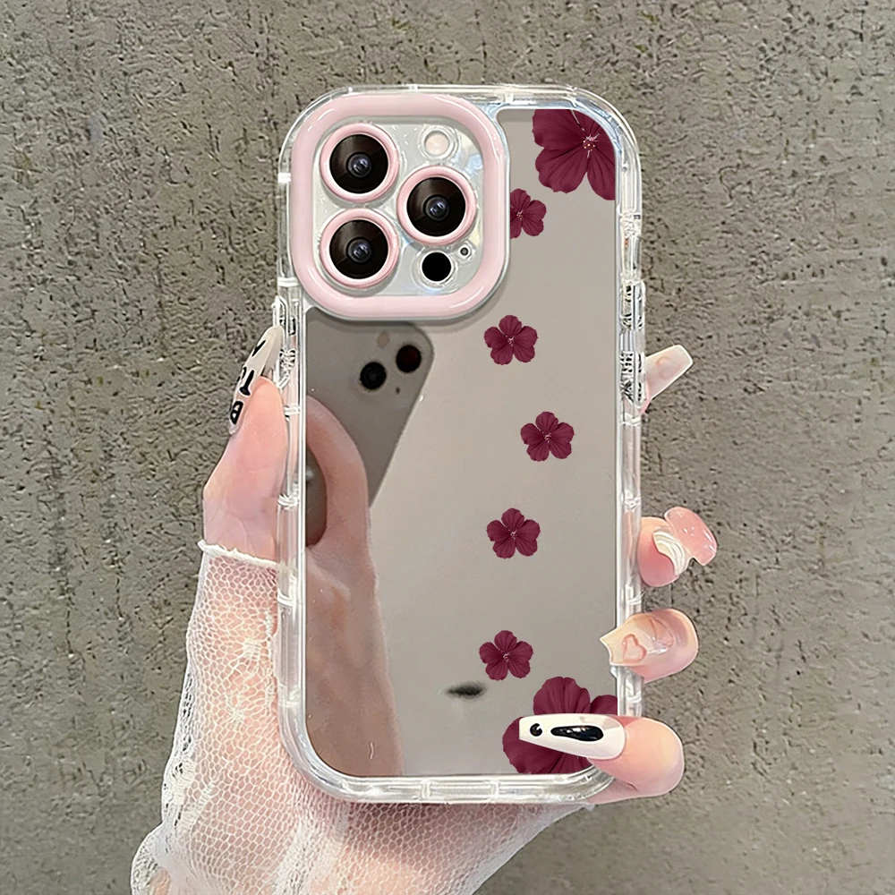 Kristall-Apfelmuster Air Cushion Spiegel-Handyhülle für iPhone 17 15 14 16 Pro Max 13 12 11 Pro X XR XS MAX 7 8 Plus 17Air Cover – Detail 17