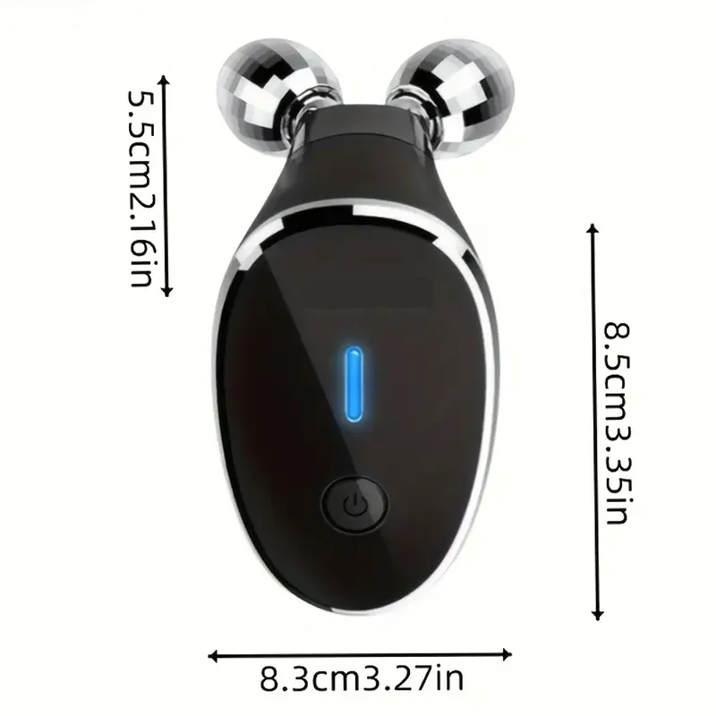 أسطوانة تدليك مزدوجة الكرة، أداة استرخاء اللفافة العضلية، مدلك محمول لتخفيف الآلام والرقبة والوجه