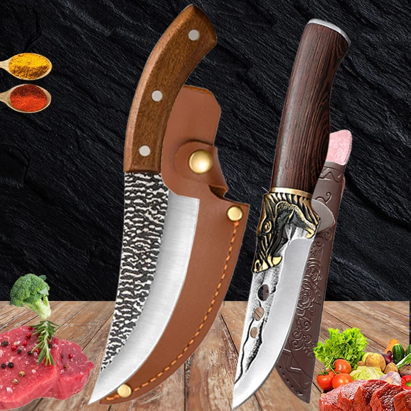 

Barbecue Knife Stainless Steel Fruit Fish Meat Butcher Boning Knife Utility Peeling Slicing Chef Cook Cleaver