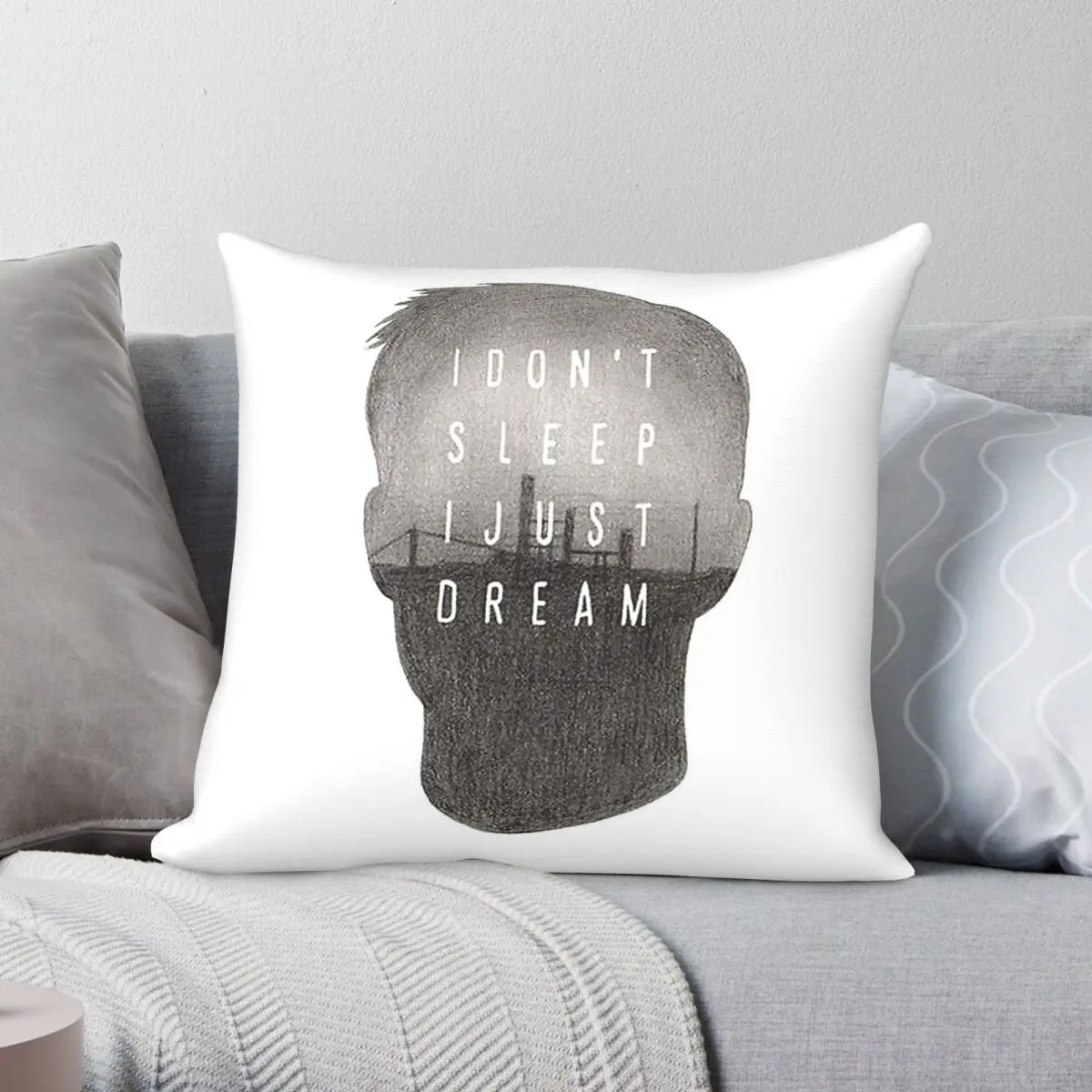 True Detective Sleep Dream Square Pillowcase Polyester Linen Velvet Printed Zip Decorative Pillow Case Sofa Seater Cushion Cover