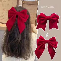 1 Hair clip for Girls Autumn-winter vintage velvet bow back hair clip Spring clip Hair accessories for girlfriend gifts suitable