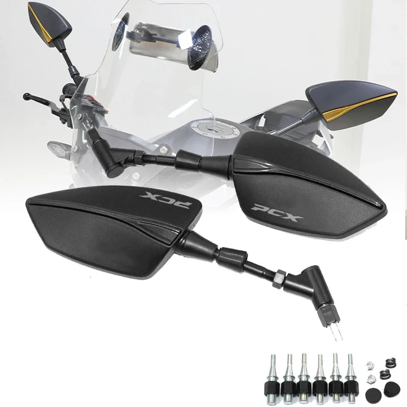 

Fit For HONDA PCX 125 PCX 150 PCX125 PCX160 2018-2023 +2026 Motorcycle Rearview Mirror CNC Aluminum View Side Mirrors