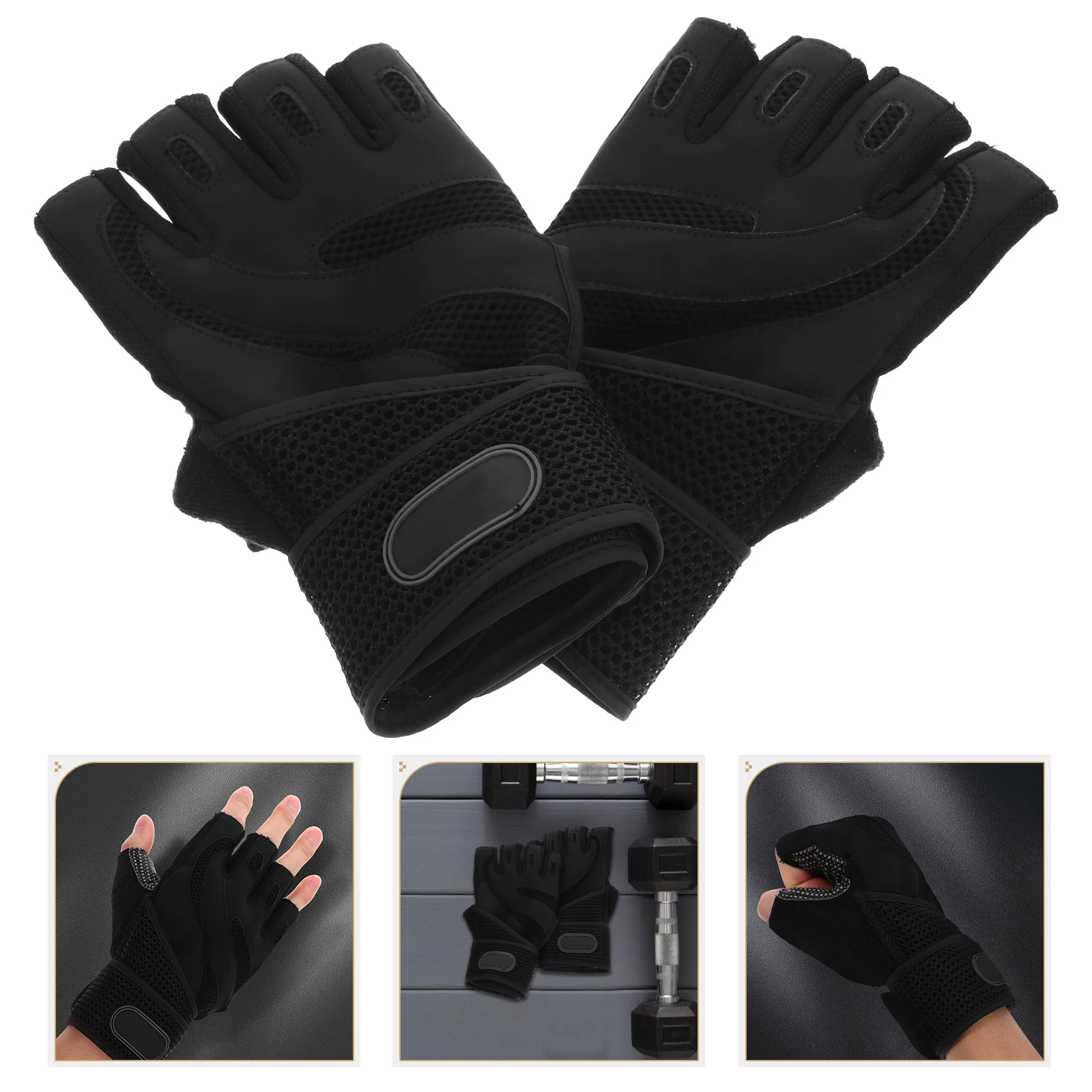 

Fitness Gloves Professional Protective Weightlifting Mittens Gym Major Half Finger