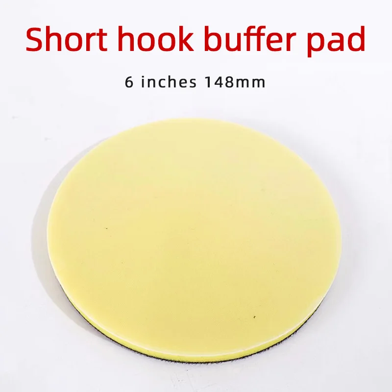 

ATPRO Yellow Cushion Pad 6 Inch 148mm Pneumatic Dry Grinder Sponge Pad Back Velvet Soft Pad Sandpaper Machine Grinding Disc