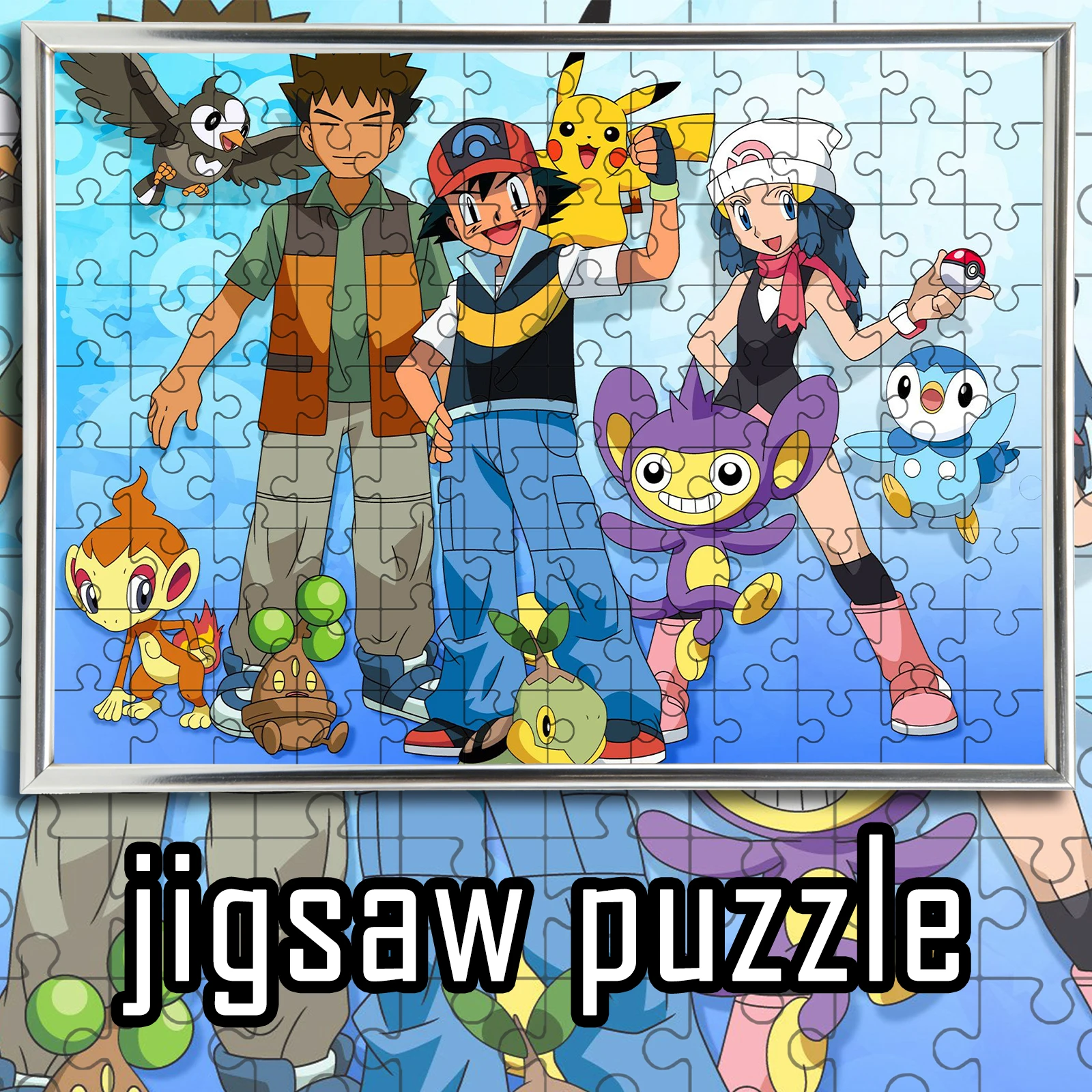 

Classic Anime Pokemon Sinnoh Characters Jigsaw Puzzle For Anime Fans Gift