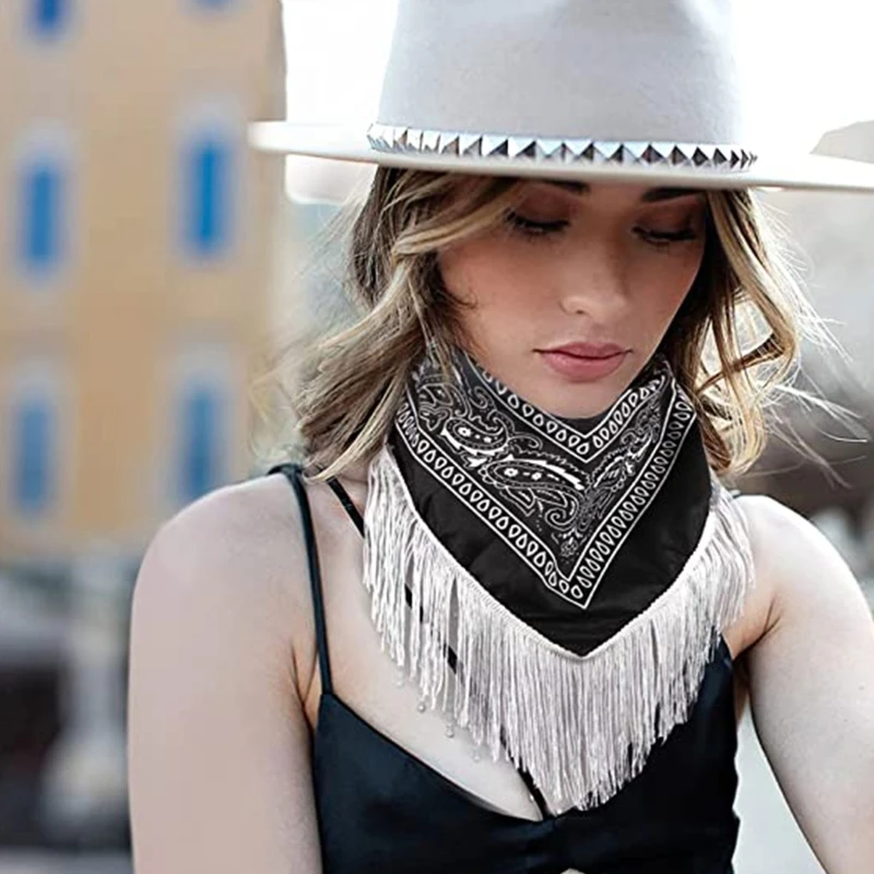 

Cowgirl Bandanas for Rhinestone Fringe Scarf Bandanas Bachelorette Bandanas