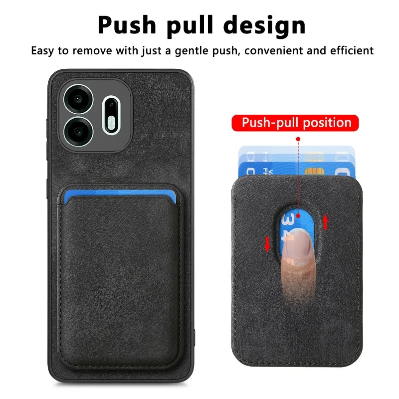 For Magsafe Leather Case for Oneplus N6 1+N6 Magnetic Detachable 2 in 1 Wallet Card Pocket Shockproof Cover for One Plus N6 view 2