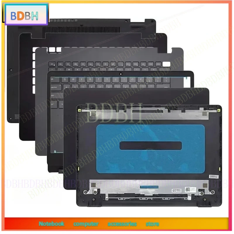 For Vostro 3400 3401 3405 V3400 V3401 V3405 Laptop LCD Rear Cover/Front Frame/Palm Pad Keyboard/Bottom Cover Black