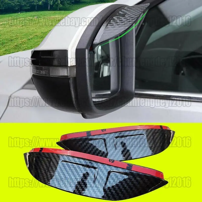 

For Volkswagen Jetta Mk7 2019-2023 ABS Black Side Mirror Rain Visor Cover Trim car accesorries