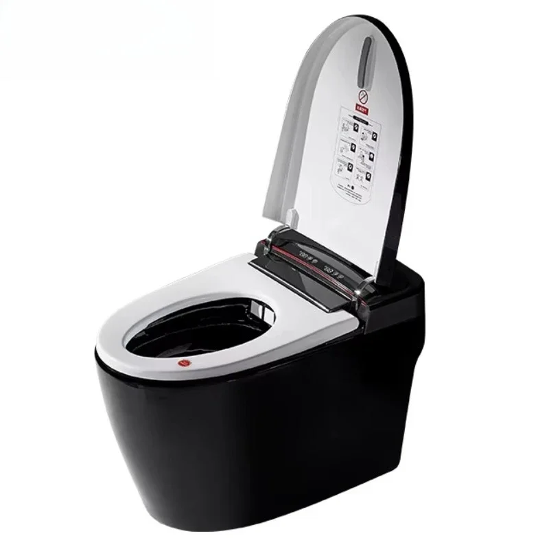 

110V Modern Home Hotel Sanitary Ware Electric Closestool Smart Toilet Bowl Bidet Automatic Black Bathroom Toilet
