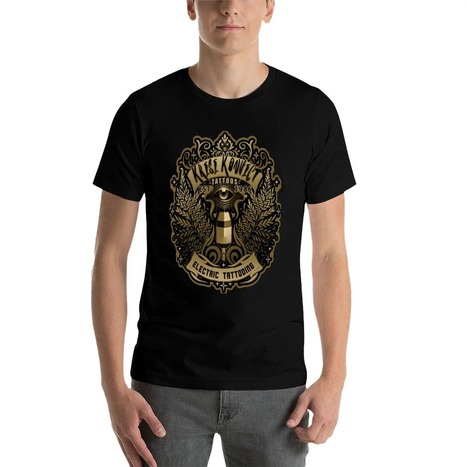 Krisi Konvict Tattoos -Tall T-Shirt rapper graphic tees vintage graphic tee mens tall t shirts image 4