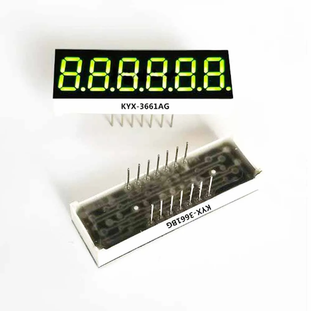 

10pcs 0.36 inch 7 Segment Digital 6 bit Tube Red/White/Blue/ Yellow green/ Digital Tube Common Cathode/Anode led display