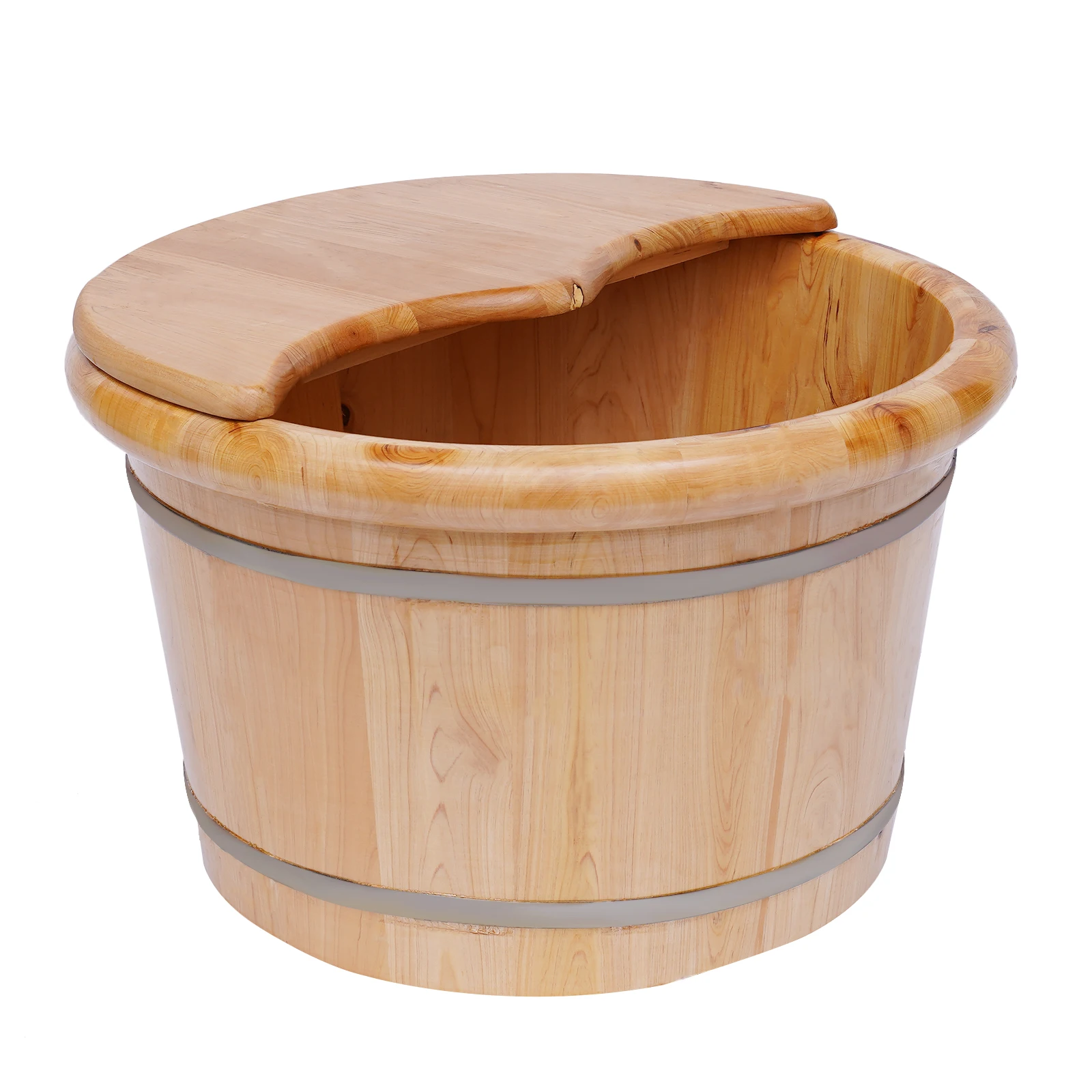 

Foot Basin Wooden Bucket Foot bath Massage Plus Cover Plate and MASSA Environmentally Friendly Household Products