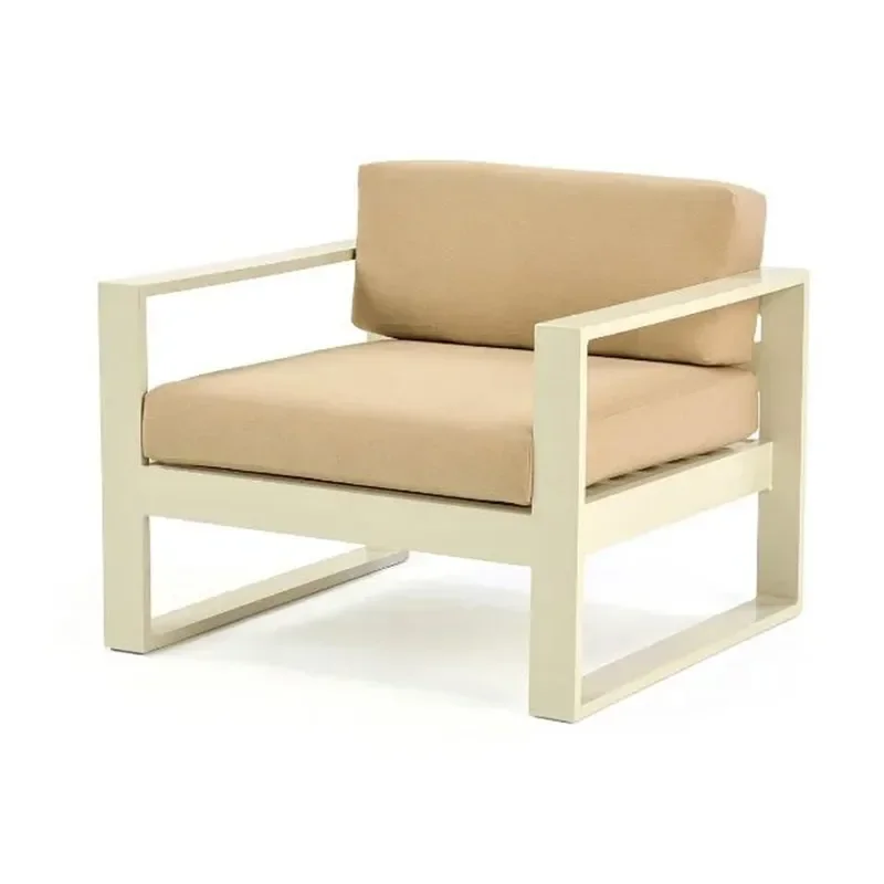 Aluminum Alloy Lounge Chair Simple Outdoor Beach Chair Seaside Poolside Garden Villa Hotel Swimming Pool Bed
