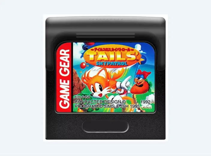8bit GAME GEAR cartridge : TAILS' SKYPATROL ( Japan Version!! ）